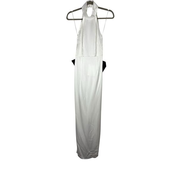 Sans Faff Bristol Bow Evening Dress Gown Halter Formal Bridal Wedding Classy XS - Picture 4 of 12